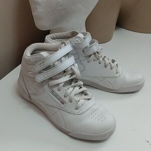Reebok 90s Vintage Freestyle Classic White Hi Top Sneakers